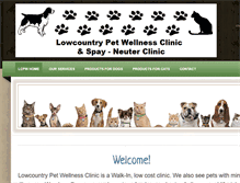 Tablet Screenshot of lowcountrypet.com